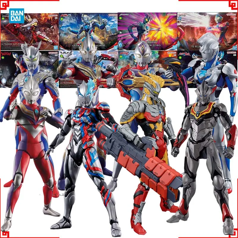 Model Kit Ultraman Tiga - Figura de Acción Original de Bandai