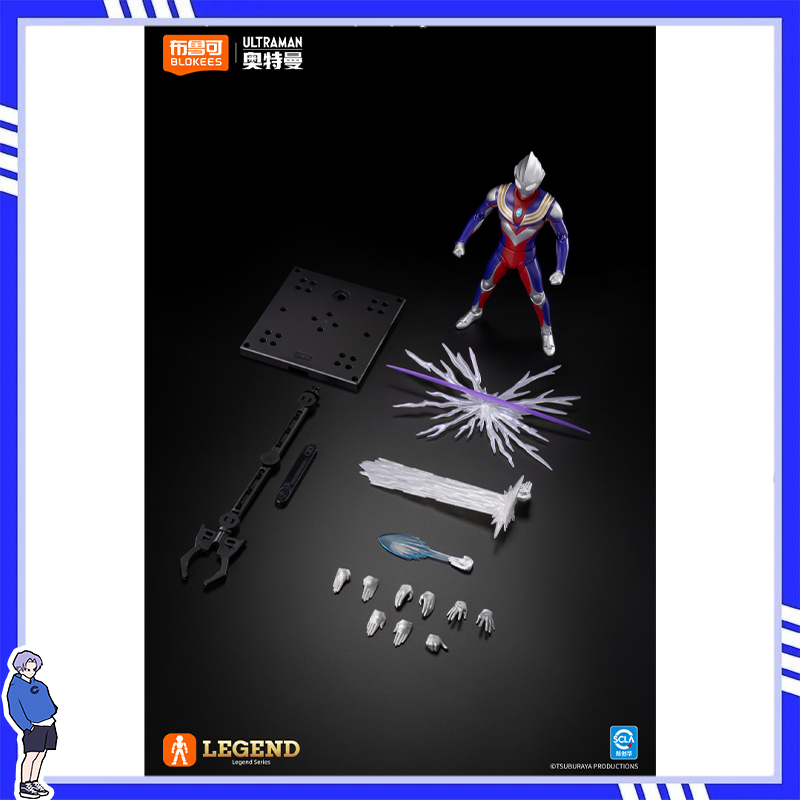 Model Kit Ultraman Tiga - Nuevo Blokees Edición Legendaria Ultraman Tiga,