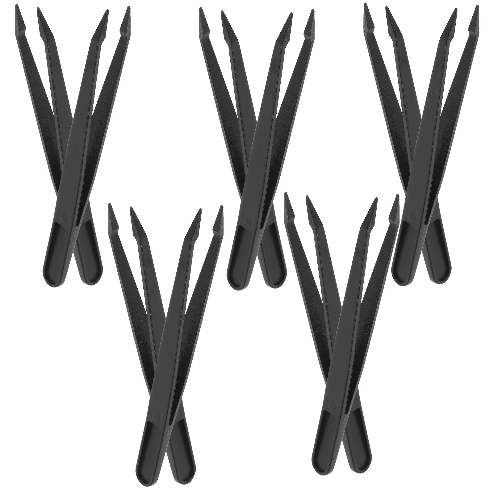 Model Kit Tweezers - Pinzas de precisión de plástico, 10
