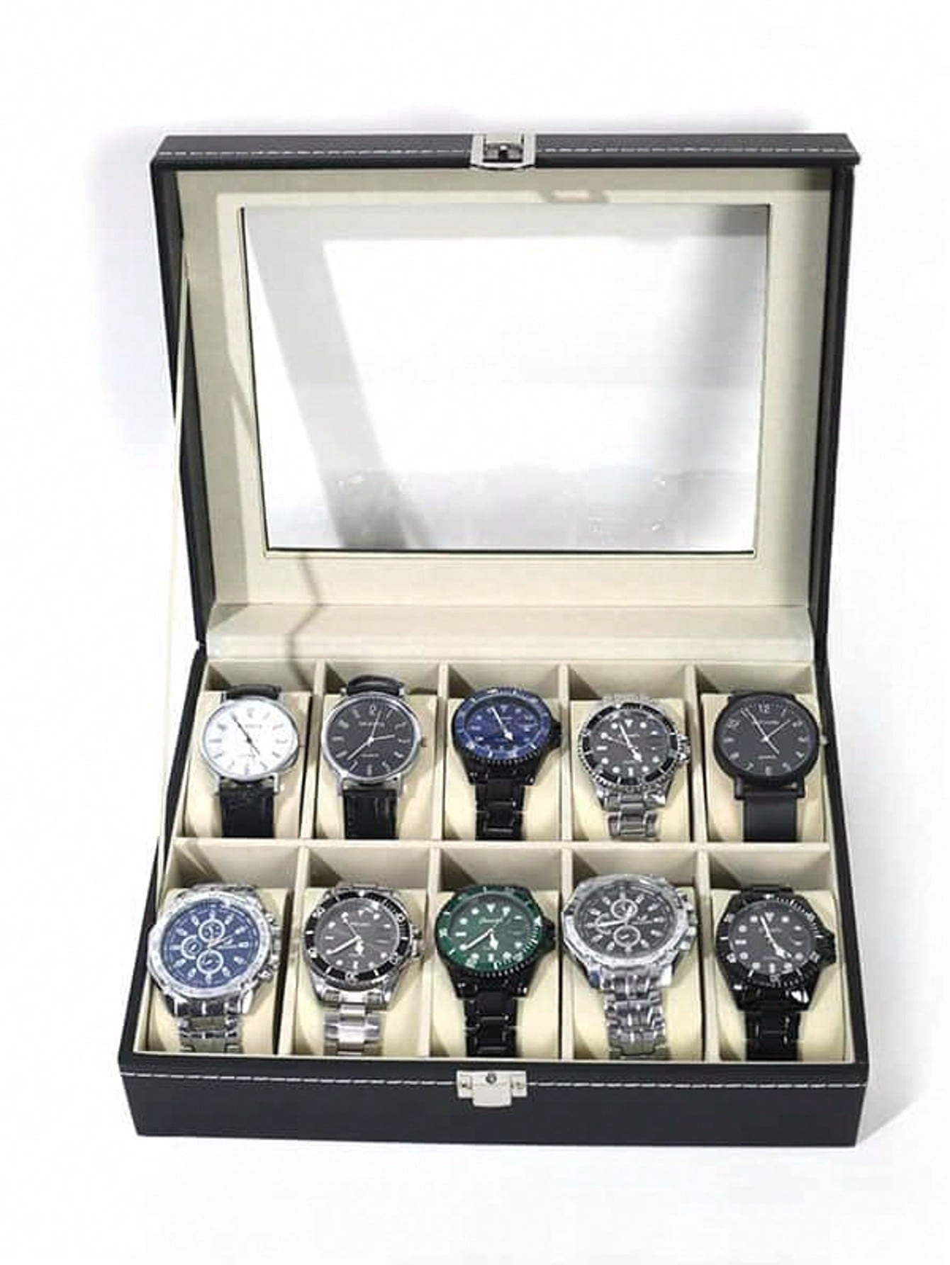 Model Kit Display - Caja de Relojes de Cuero con