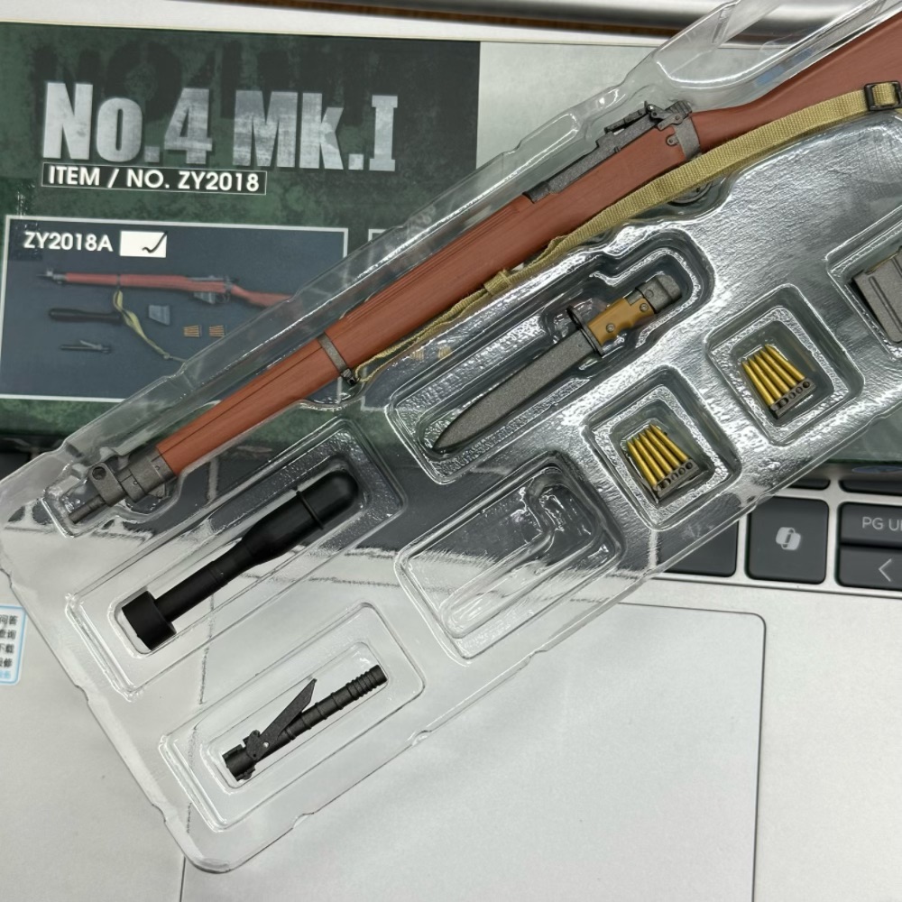 Model Kit Action Figure - Kit de Modelo de Rifle Británico