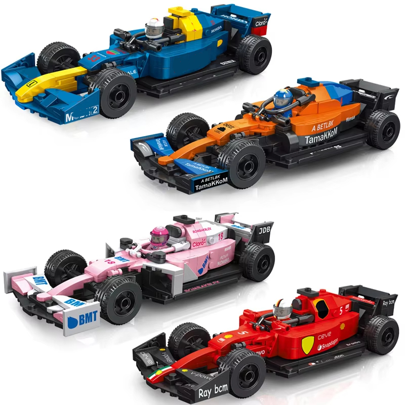 Model Kit F1 - Juego de vehículos de bloques de