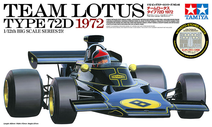 Model Kit F1 - Tamiya 12046 modelo ensamblado estático escala