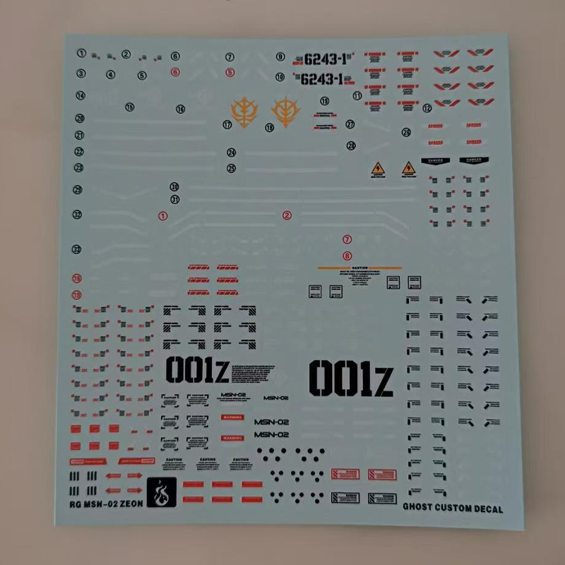 Calcomanías para Modelos RG 1/ - Model Kit Rg reseña y precio