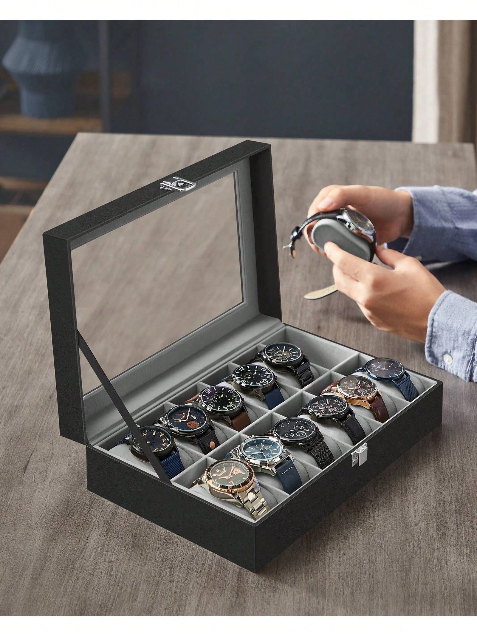 Caja para relojes con cerradur - Model Kit Display reseña y precio