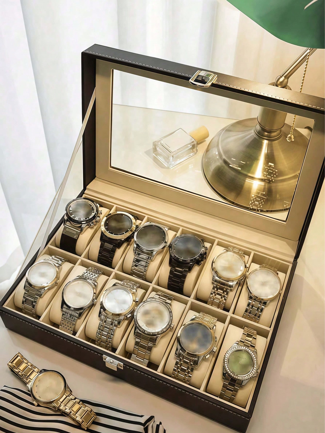 Caja de Relojes de Cuero con C - Model Kit Display reseña y precio