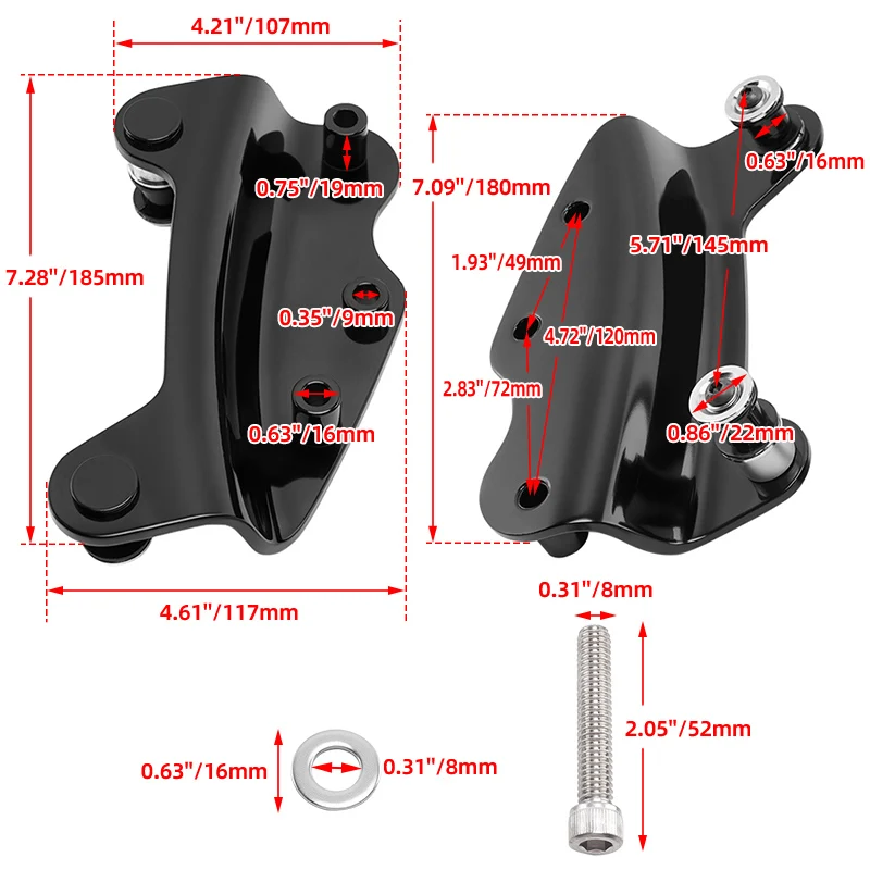 Soporte de barra Sissy desmont - Model Kit Harley Davidson reseña y precio