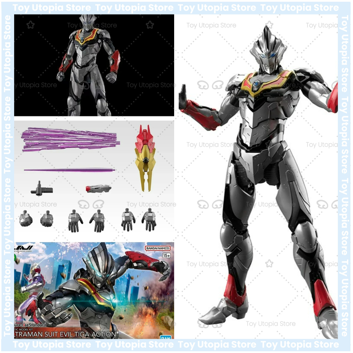 Bandai Original Genuino Ultram - Model Kit Ultraman Tiga reseña y precio