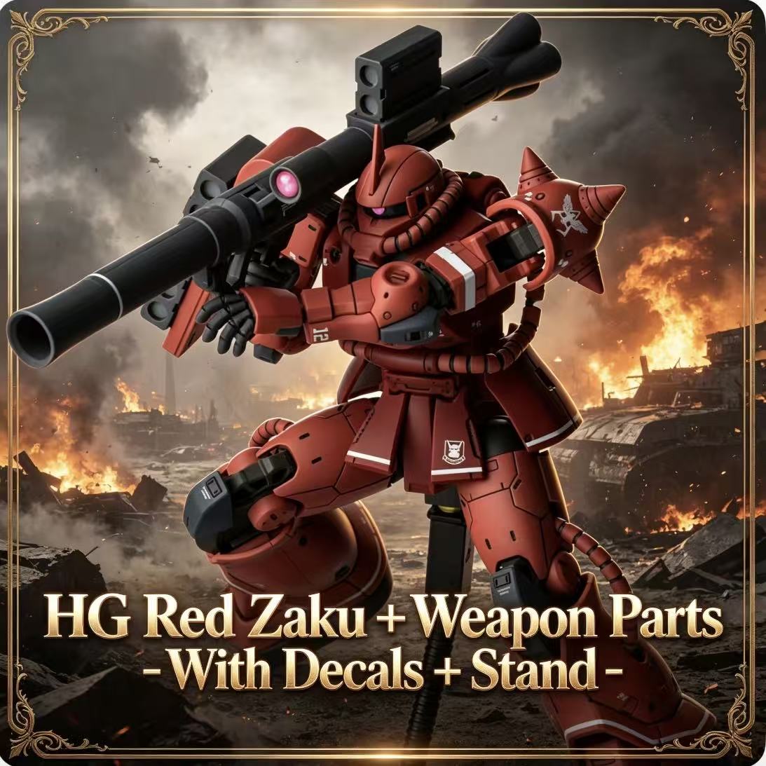 024HG Char's Custom Old Type R - Model Kit Zaku reseña y precio