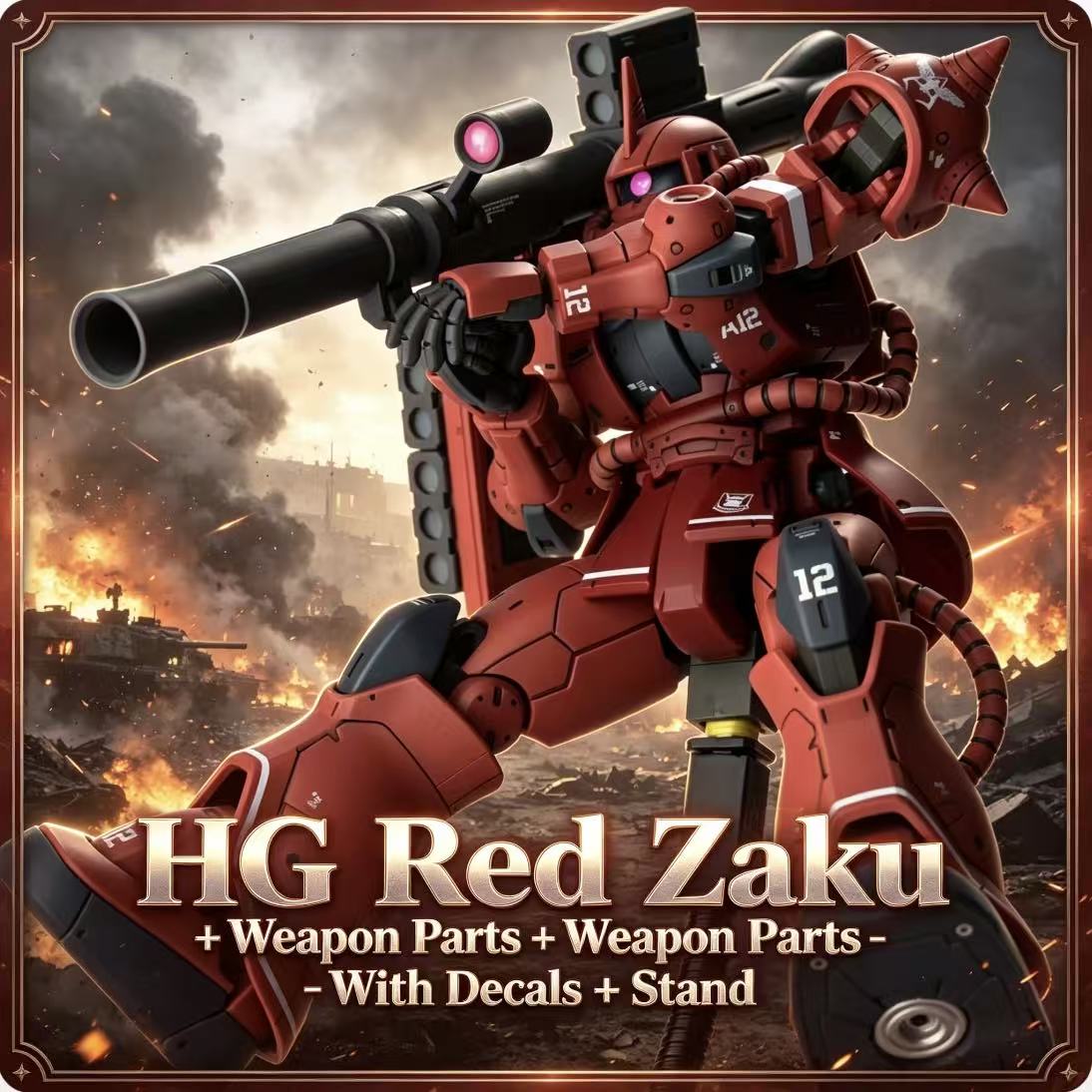 024HG Char's Custom Old Type R - Model Kit Zaku reseña y precio